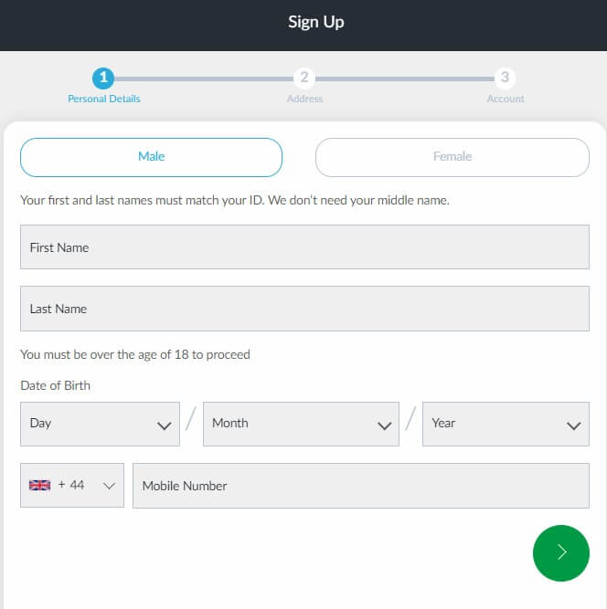 BetVictor login without BetVictor promo code