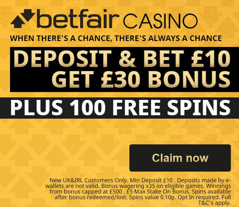 Betfair Casino Bonus