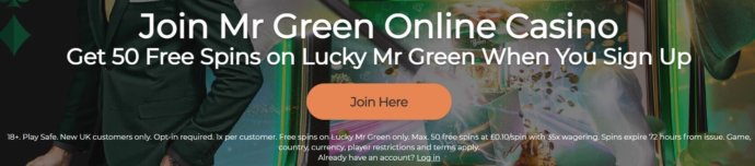 Mr Green Welcome Offer