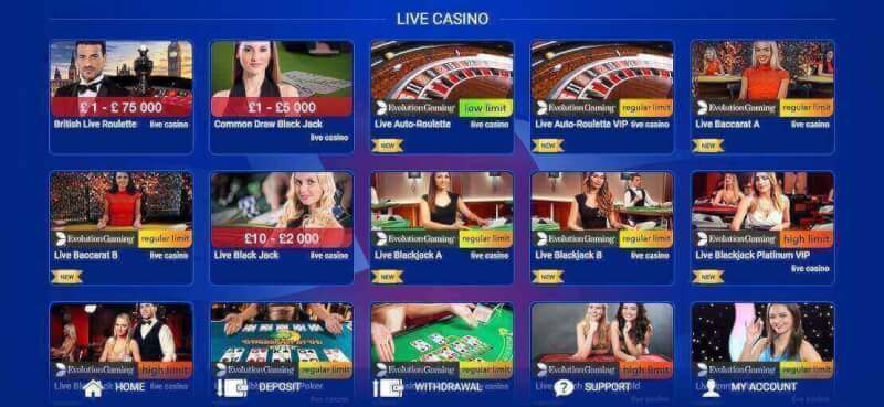 All British Casino Live Casino