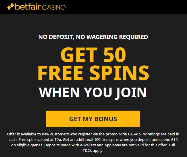 betfair Casino New Customer Offer