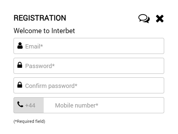Interbet Registration