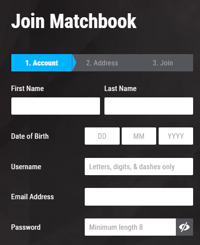 Matchbook Registration