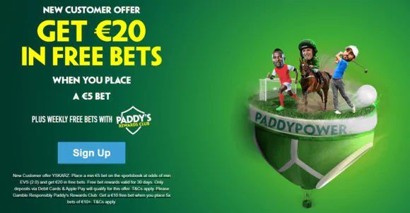Paddy Power Sign Up Offer ireland
