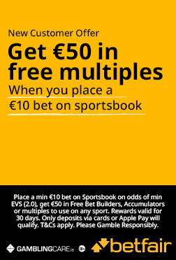 betfair sportsbook welcome offer for ireland