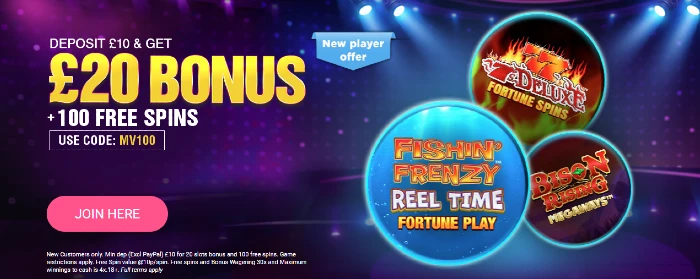 magical vegas welcome offer with promo code